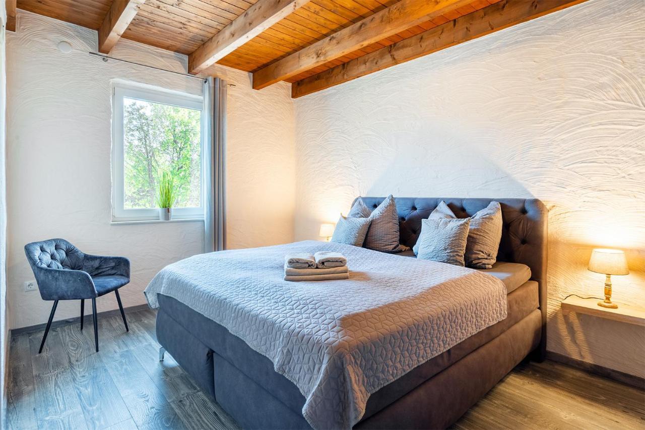 Villa Moorstern Am Badesee Tannenhausen Aurich Bagian luar foto